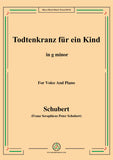 Schubert-Todtenkranz für ein Kind