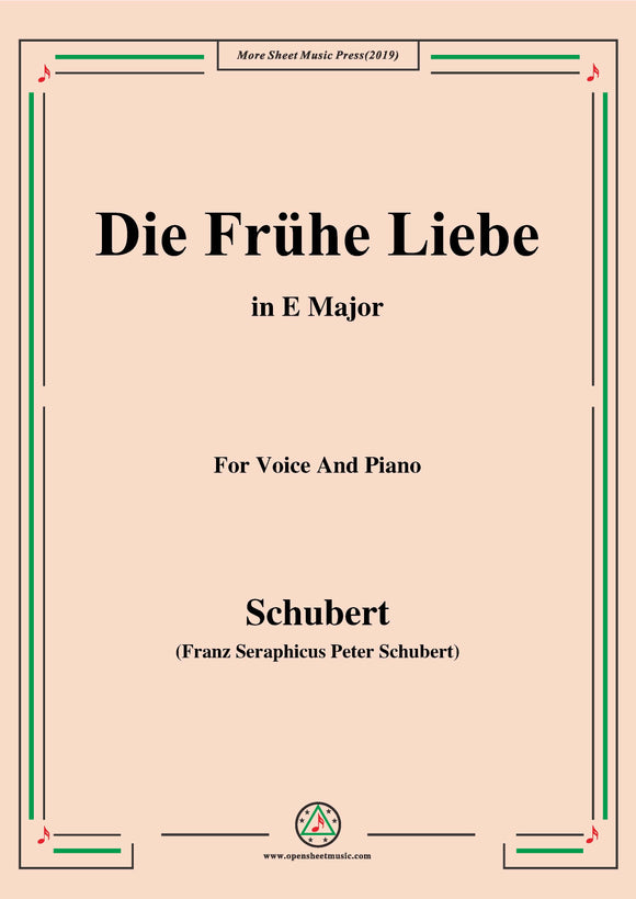 Schubert-Die Frühe Liebe
