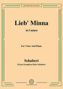 Schubert-Lieb Minna(Darling Minna),D.222