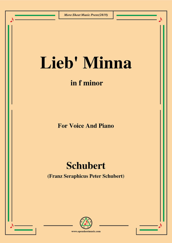 Schubert-Lieb Minna(Darling Minna),D.222