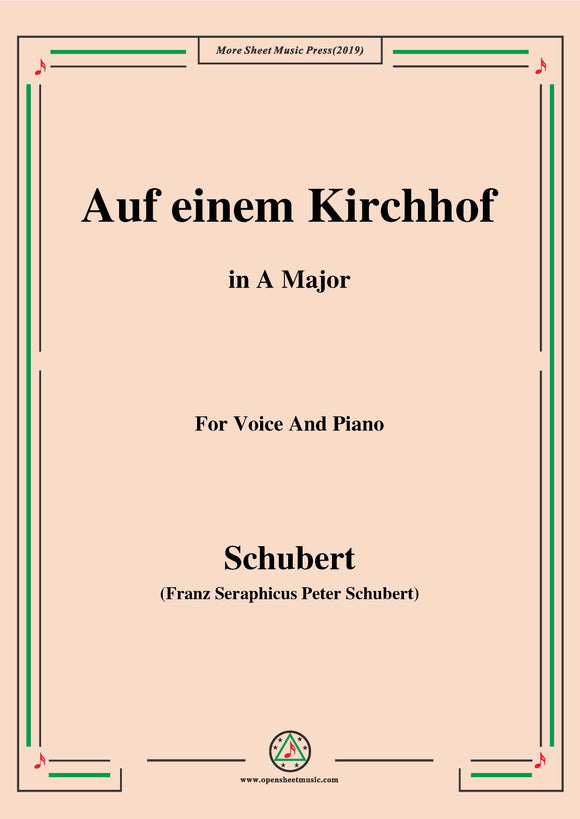 Schubert-Auf einem Kirchhof