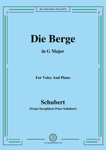 Schubert-Die Berge,Op.57 No.2