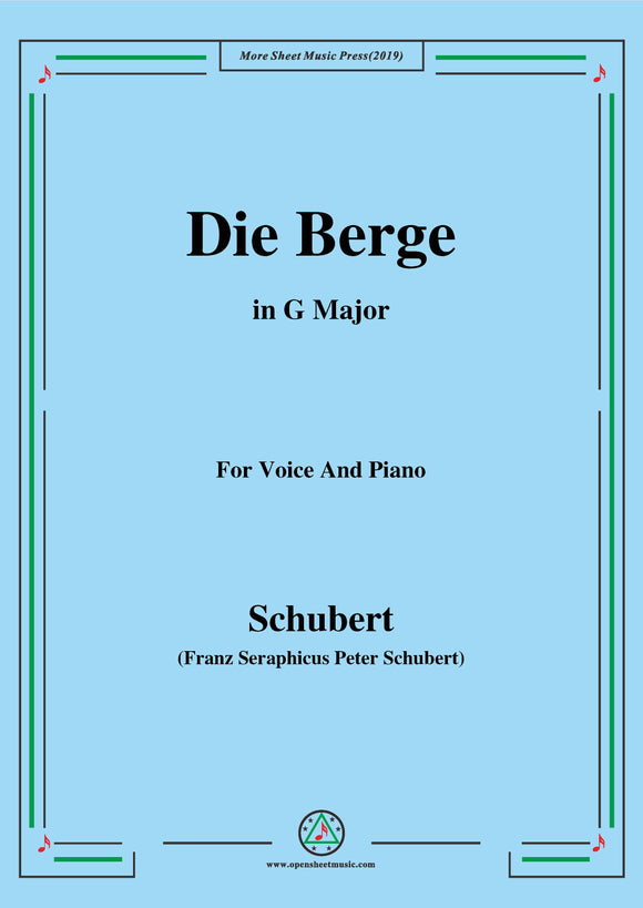 Schubert-Die Berge,Op.57 No.2