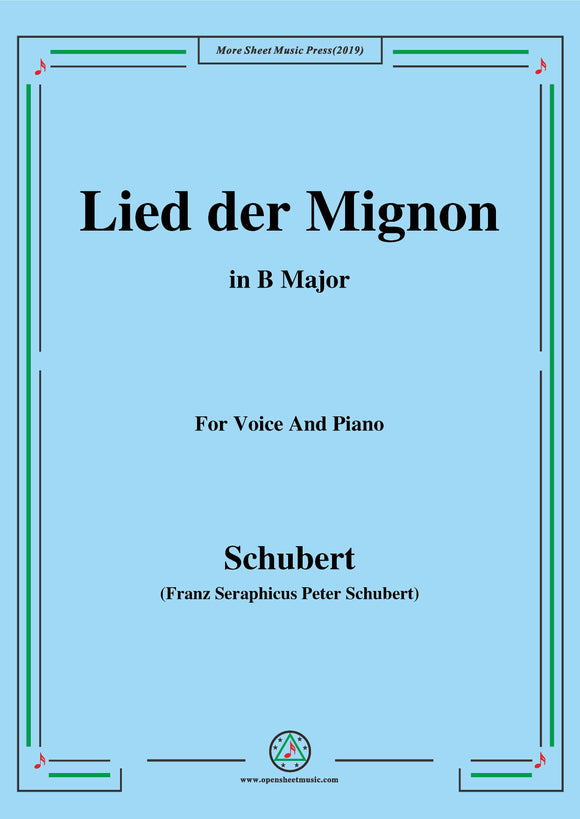 Schubert-Lied der Mignon