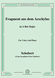 Schubert-Fragment aus dem Aeschylus