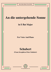 Schubert-An die untergehende Sonne,Op.44