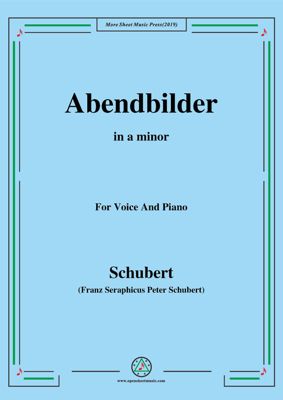 Schubert-Abendbilder(Nocturne),D.650