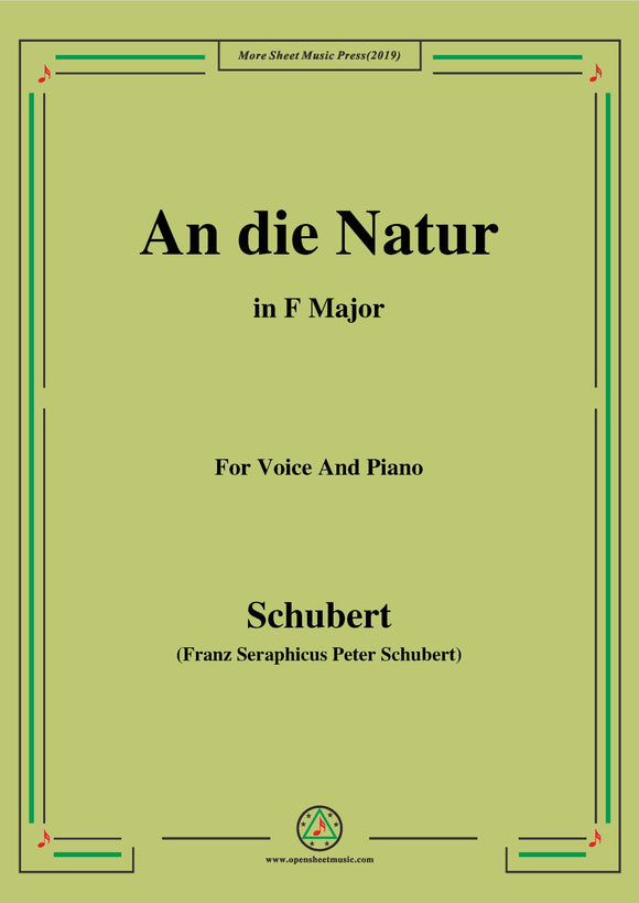 Schubert-An die Natur