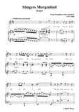 Schubert-Sängers Morgenlied(The Minstrel's Morning Song),D.163