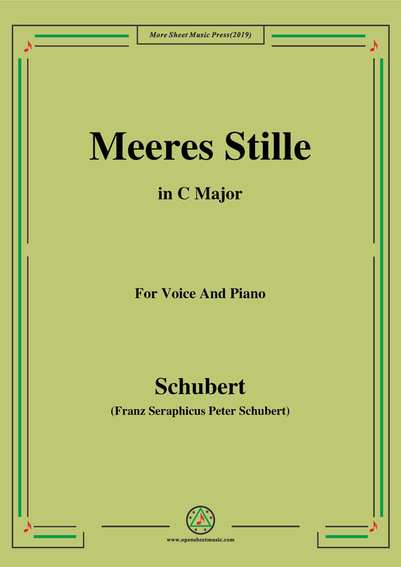 Schubert-Meeres Stille,Op.3 No.2