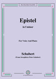 Schubert-Epistel(Herrn Joseph Spaun)