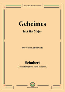 Schubert-Geheimes,Op.14 No.2