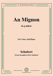 Schubert-An Mignon(To Mignon),Op.19 No.2