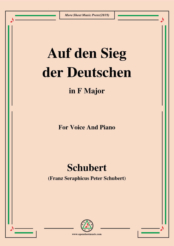 Schubert-Auf den Sieg der Deutschen