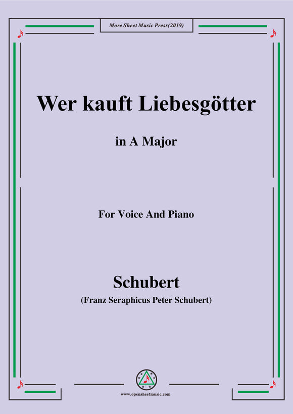 Schubert-Wer kauft Liebesgötter