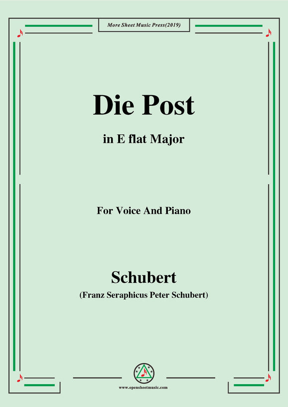 Schubert-Die Post,from 'Winterreise',Op.89(D.911) No.13