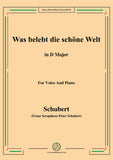 Schubert-Was belebt die schöne Welt