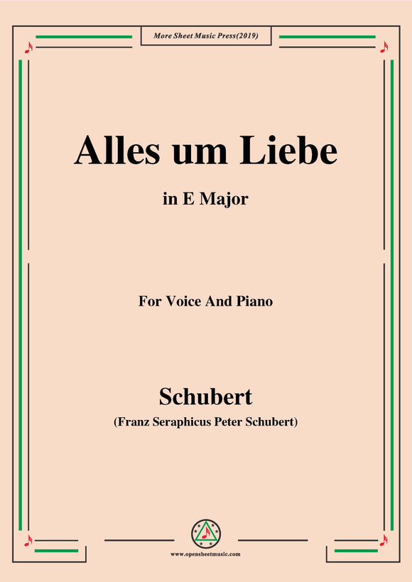 Schubert-Alles um Liebe