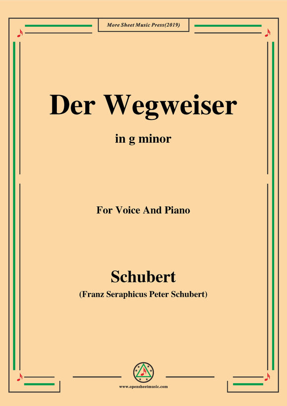 Schubert-Der Wegweiser,from 'Winterreise',Op.89(D.911) No.20