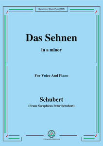 Schubert-Das Sehnen,Op.172  No.4