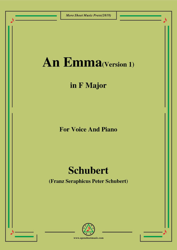 Schubert-An Emma(1st version)