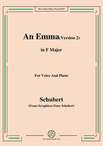 Schubert-An Emma(2nd version),D.113
