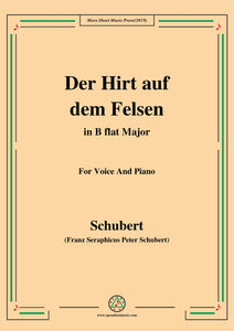 Schubert-Der Hirt auf dem Felsen,Op.129