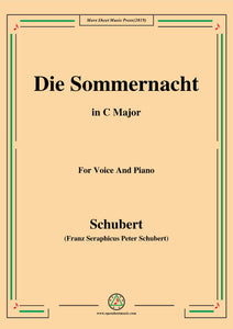Schubert-Die Sommernacht,