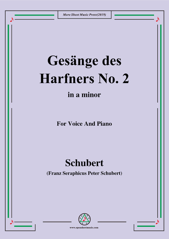 Schubert-Gesänge des Harfners,Op.12 No.2