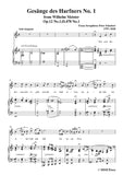 Schubert-Gesänge des Harfners,Op.12 No.1