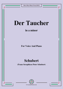 Schubert-Der Taucher(The Diver),D.77 (formerly D.111)