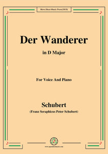 Schubert-Der Wanderer,Op.65 No.2