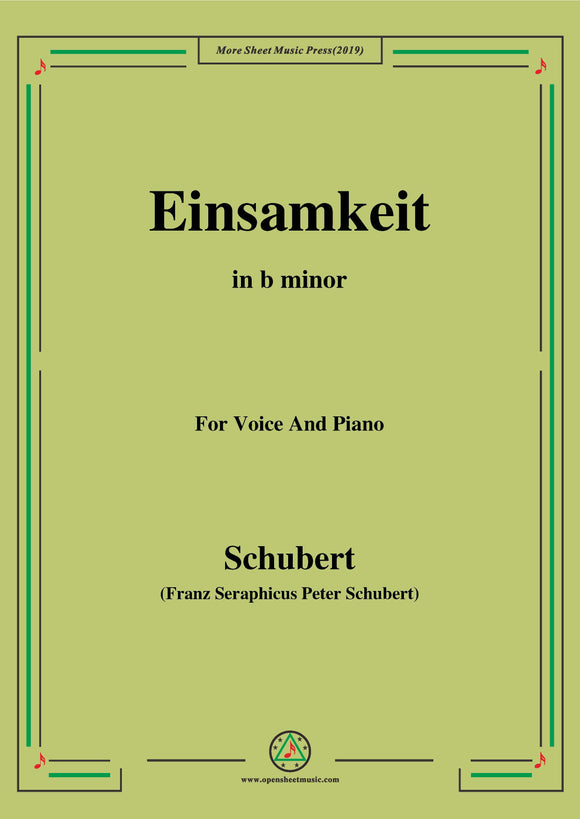 Schubert-Einsamkeit,Op.89(D.911) No.12