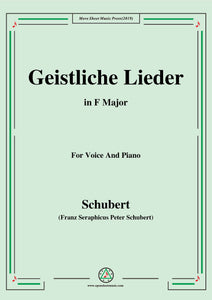 Schubert-Geistliche Lieder