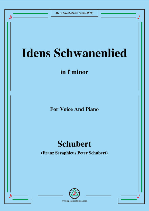 Schubert-Idens Schwanenlied