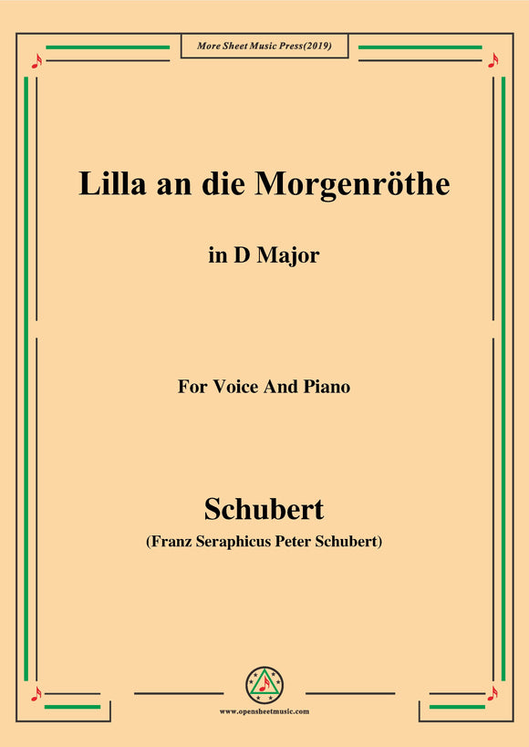 Schubert-Lilla an die Morgenröte