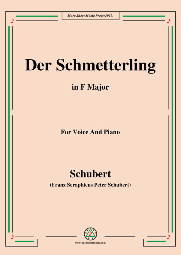 Schubert-Der Schmetterling,Op.57 No.1