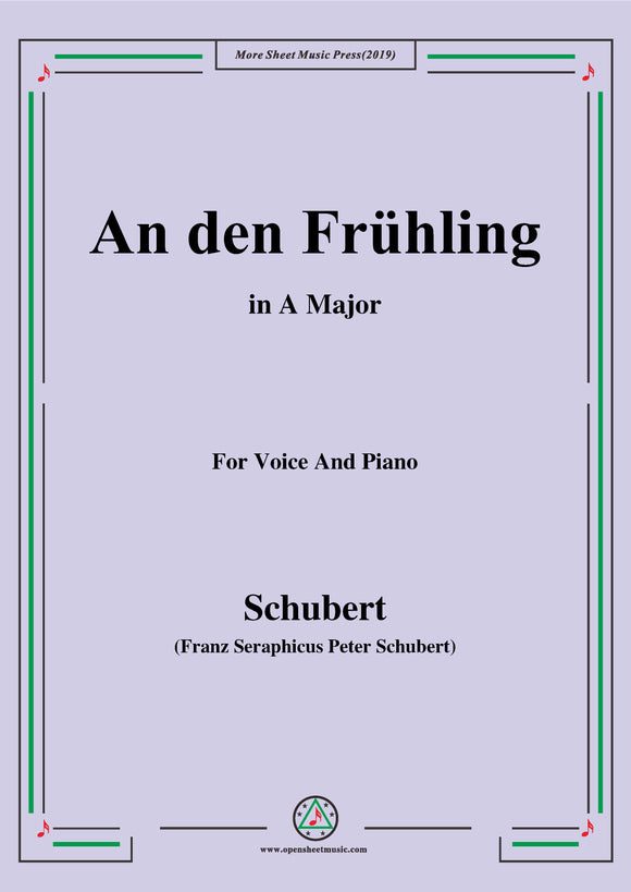 Schubert-An den Frühling