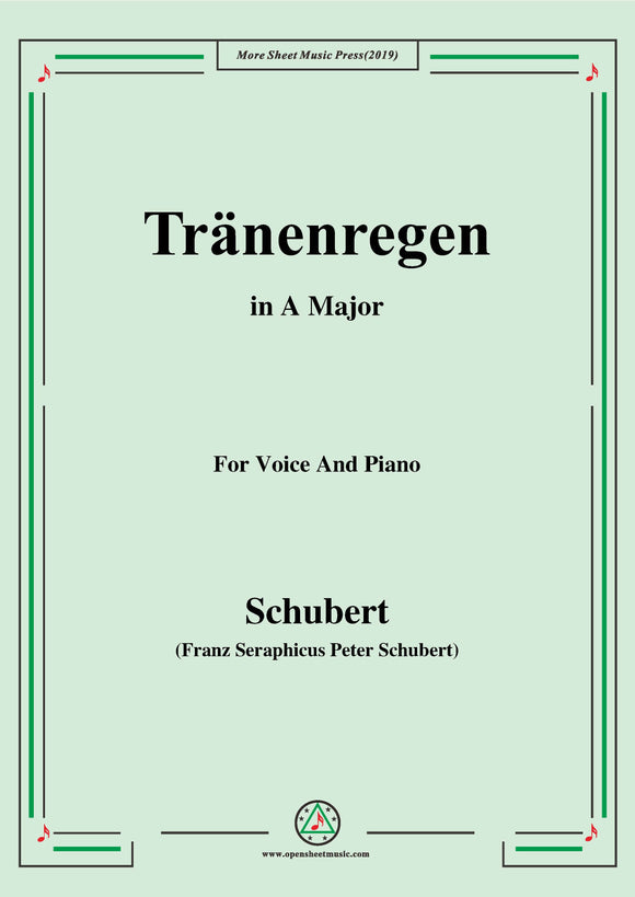 Schubert-Tränenregen,from 'Die Schöne Müllerin',Op.25 No.10