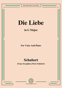 Schubert-Die Liebe