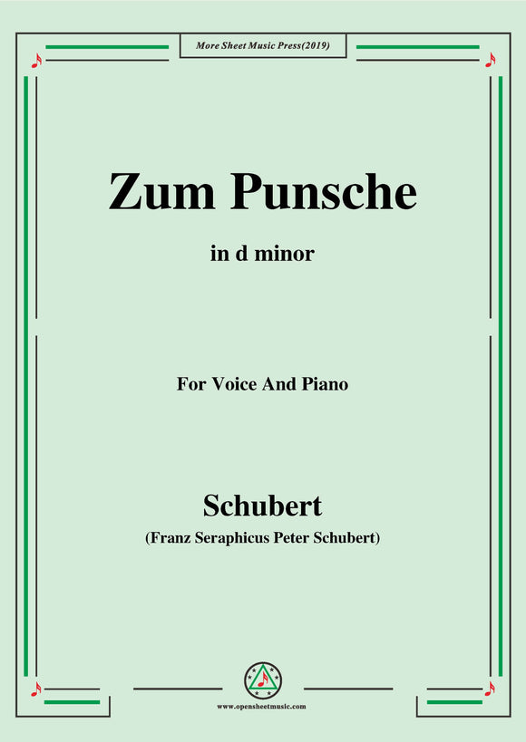 Schubert-Zum Punsche