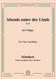 Schubert-Abends unter der Linde,D.237