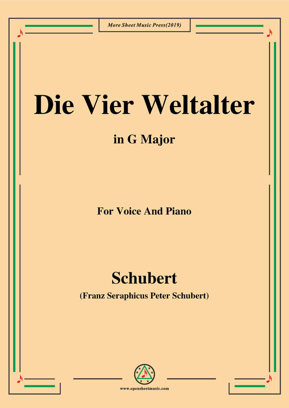 Schubert-Die Vier Weltalter,Op.111 No.3