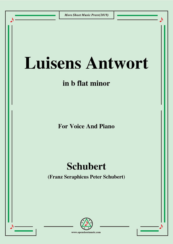 Schubert-Luisens Antwort