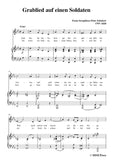 Schubert-Grablied auf einen Soldaten