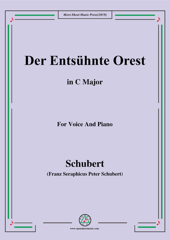 Schubert-Der Entsühnte Orest