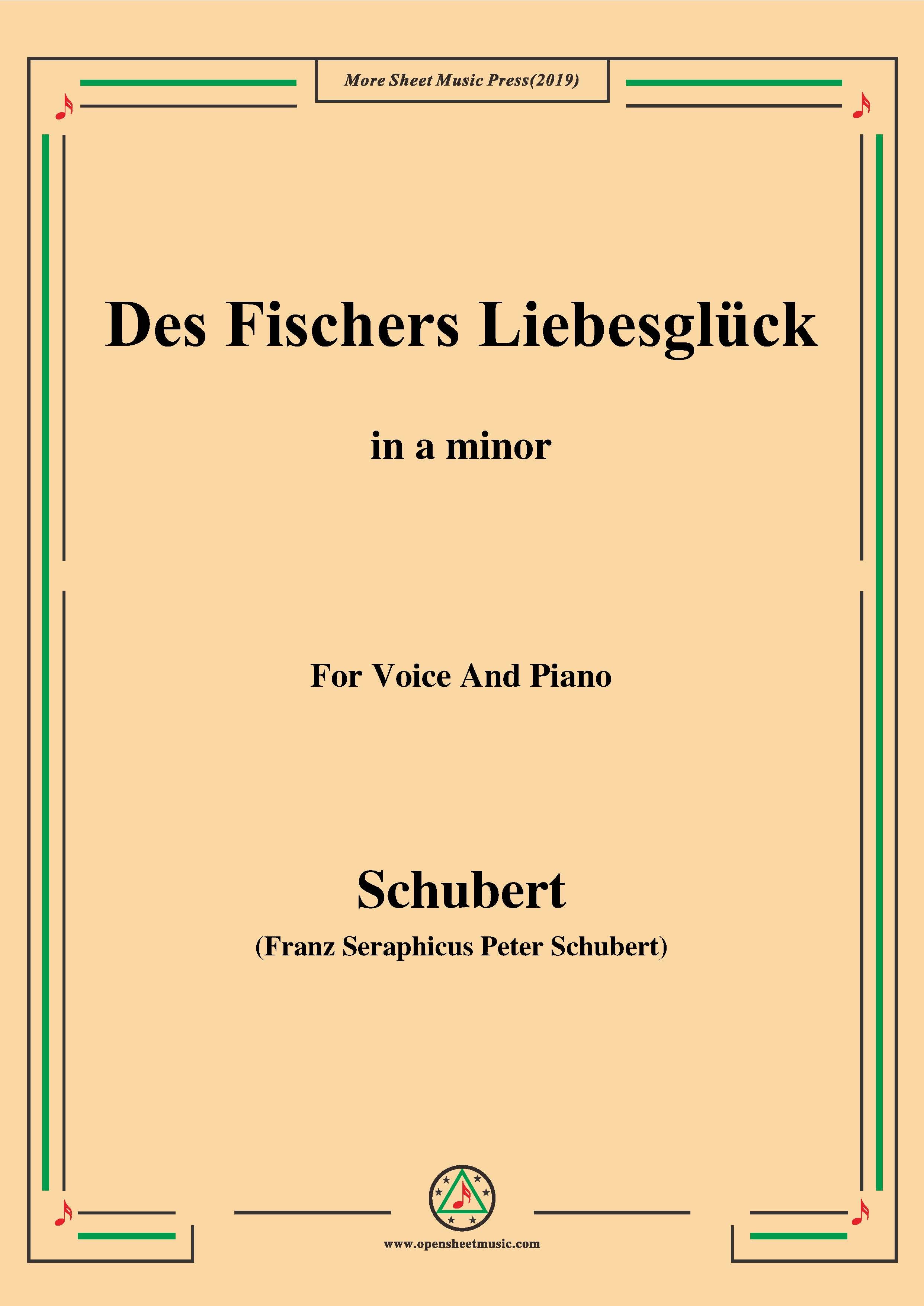 Schubert Des Fischers Liebesglück,D.933 – Open Sheet Music