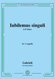 Gabrieli,Giovanni-Iubilemus singuli,for A cappella