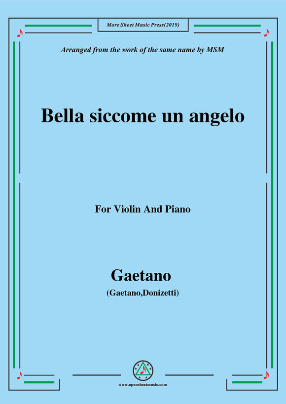 Gaetano-Bella siccome un angelo