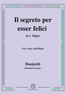 Donizetti-Il segreto per esser felici,from 'Lucrezia Borgia'